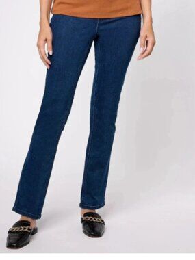 Denim Co Signature Perfect Flex Tall Pull-On Jeans-Deep Indigo-Tall 6-A607625